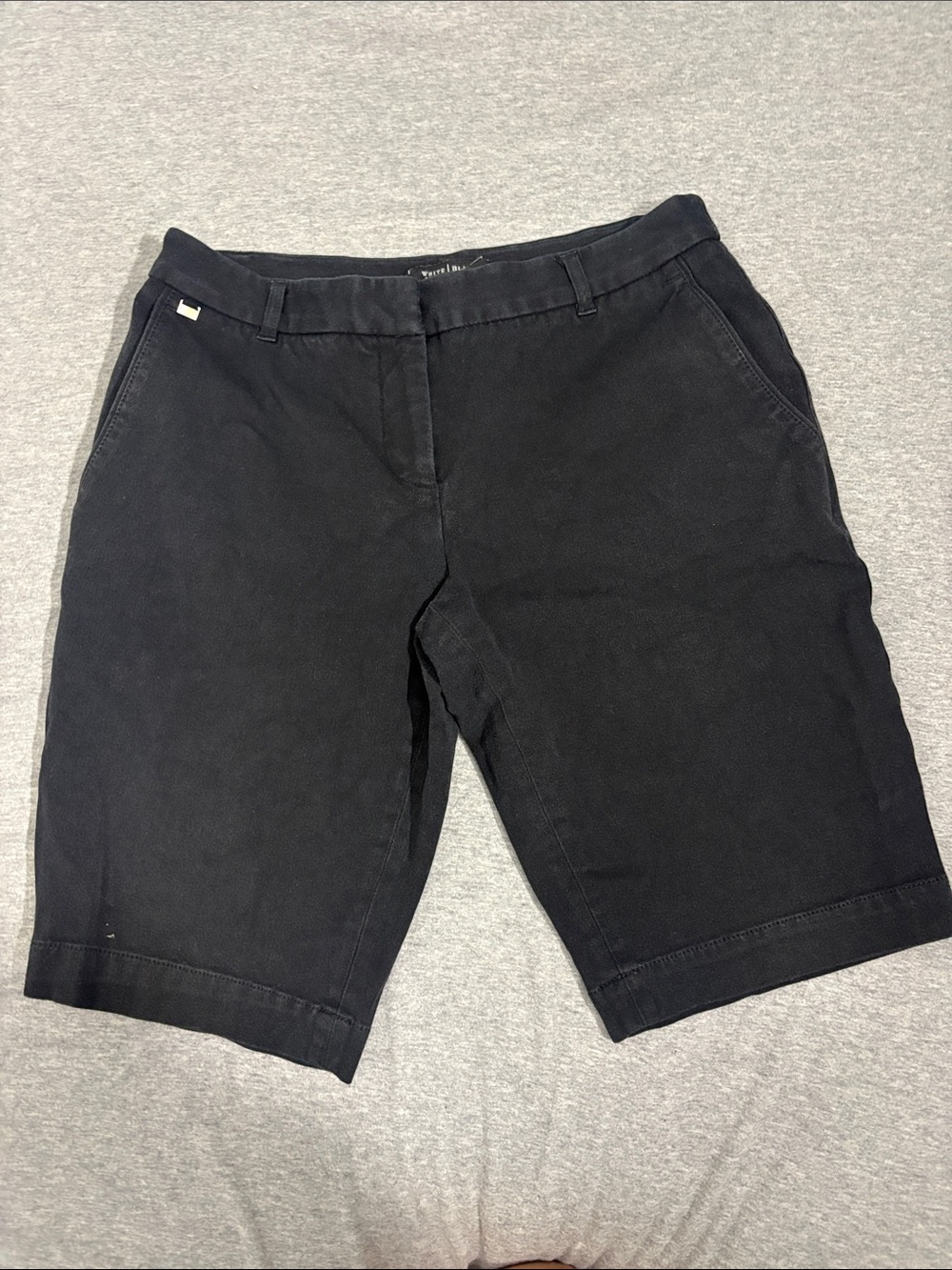 White House Black Market Black Bermuda Shorts with Belt Loops